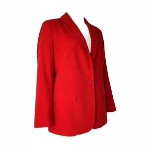 Worthington Red One Button Blazer‎ Small NWT.